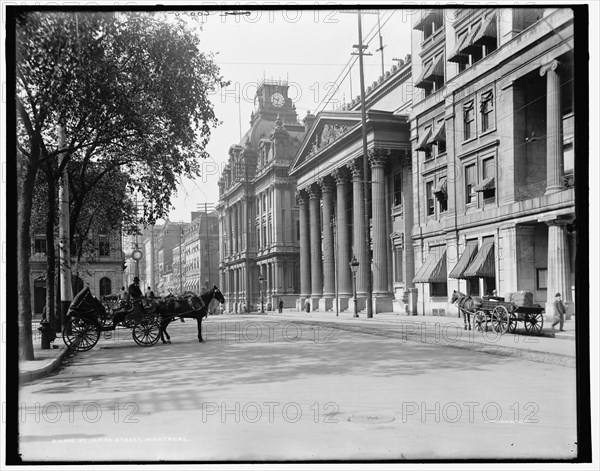 St. James Street, Montreal, between 1890 and 1901. Creator: William H. Jackson.