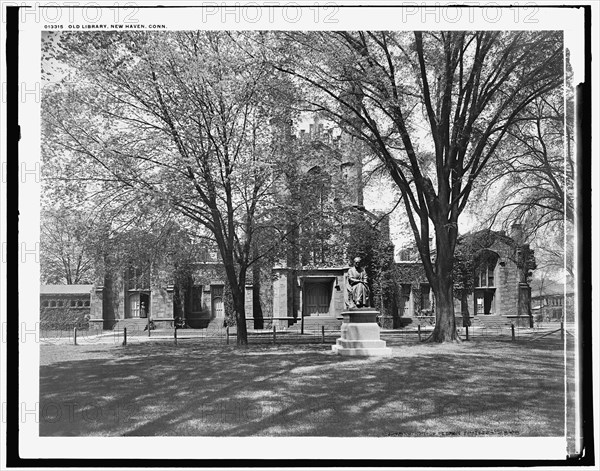 Old Library, New Haven, Conn., c1901. Creator: William H. Jackson.