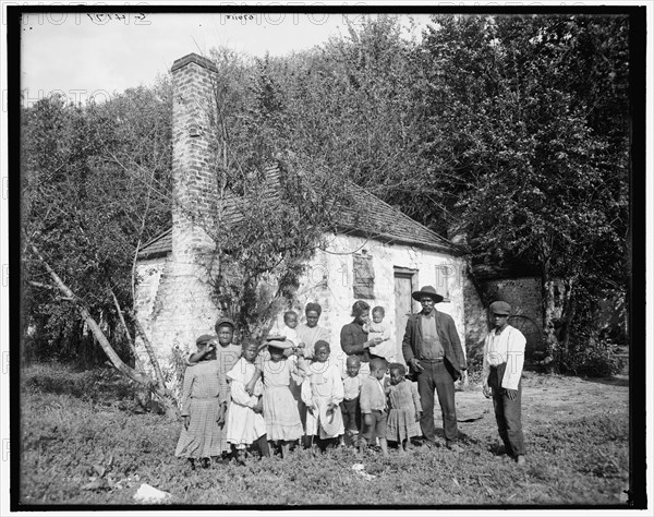 The Whole black family at the Hermitage, Savannah, Ga., c1907. Creator: Unknown.