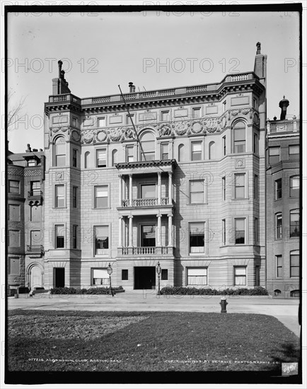 Algonquin Club, Boston, Mass., c1904. Creator: Unknown.