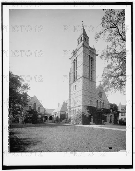 St. John's Episcopal Church, Northampton, Mass., (1907?). Creator: Unknown.