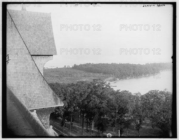 Bay from Hotel Victory, Put-in-Bay, Ohio, between 1880 and 1899. Creator: Unknown.