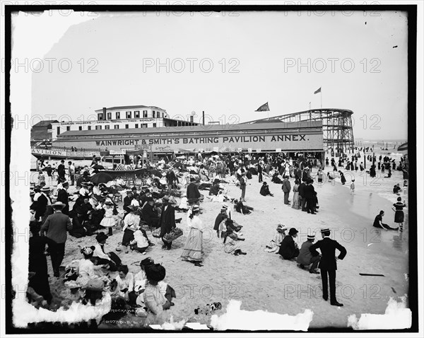 The Beach, Rockaway, Long Island, c1904. Creator: Unknown.