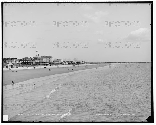 North from ocean pier, Old Orchard, Me., c1904. Creator: Unknown.