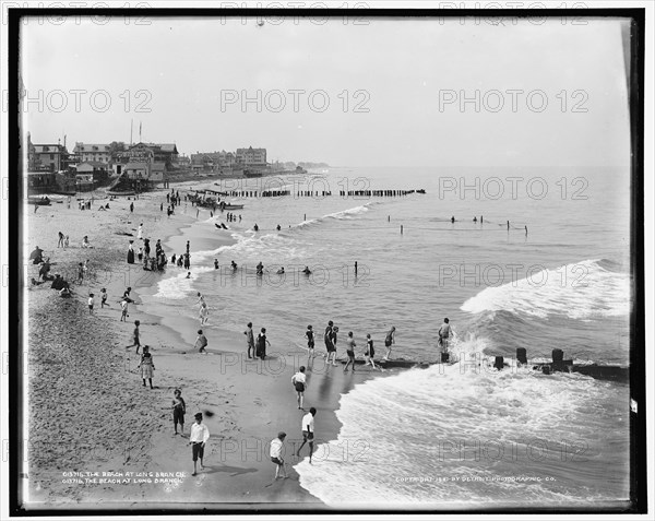 The Beach at Long Branch, c1901. Creator: Unknown.
