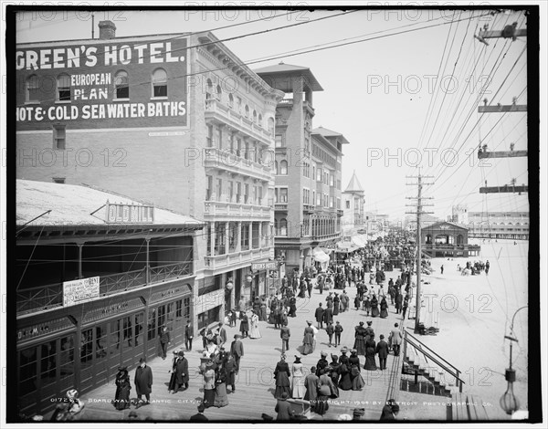 Boardwalk, Atlantic City, N.J., c1904. Creator: Unknown.