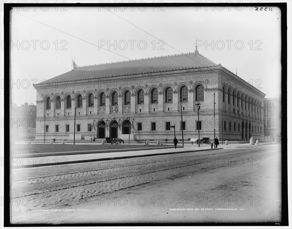 Public Library, Boston, c1899. Creator: Unknown.