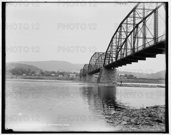 Catawissa, Pa., from across river, between 1890 and 1901. Creator: Unknown.