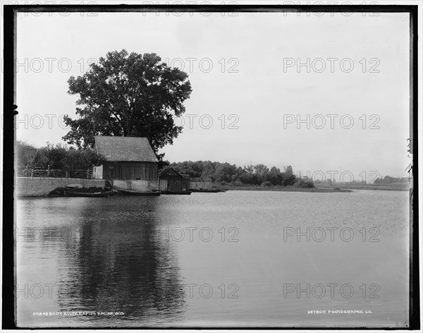 Root River rapids, Racine, Wis., between 1880 and 1899. Creator: Unknown.