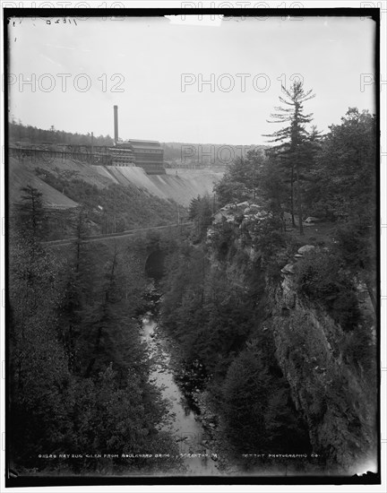 Nay Aug Glen from boulevard bridge, Scranton, Pa., between 1890 and 1901. Creator: Unknown.