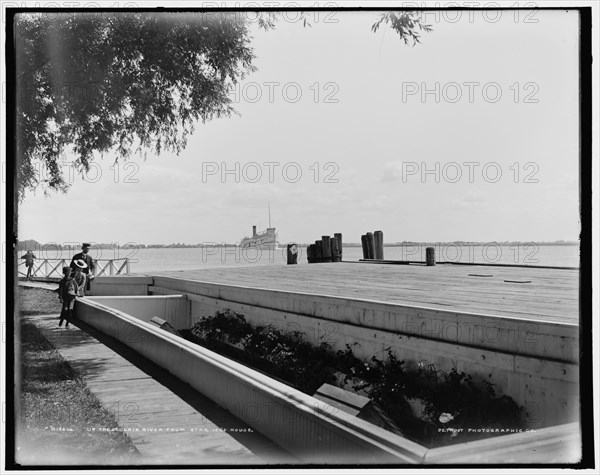 Up the St. Clair River from Star Isl'd. i.e. Island House, between 1890 and 1901. Creator: Unknown.