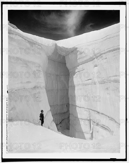 Asulkan Glacier from ice grotto, Selkirk Mts., B.C., c1902. Creator: Unknown.