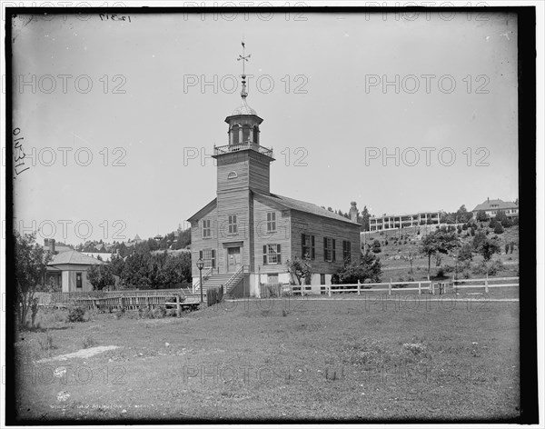Old Mission Church, Mackinac Island, between 1890 and 1901. Creator: Unknown.