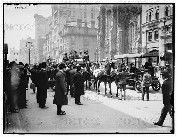 The Belmont coach, New York, between 1900 and 1915. Creator: Unknown.