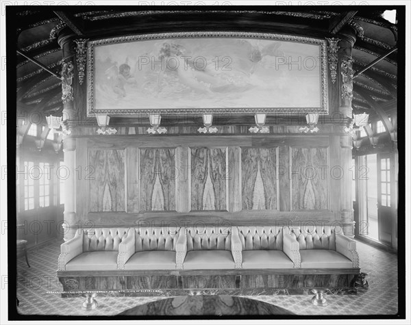 Decorations in convention hall, Str. City of Cleveland, Detroit & Cleveland Navigation Co., c1908. Creator: Unknown.