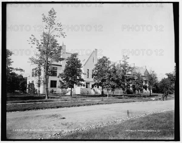 Fort Sheridan, Ill., officers' club, between 1880 and 1899. Creator: Unknown.