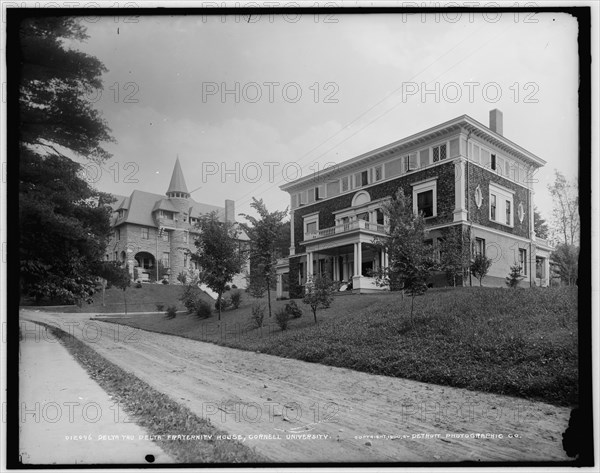 Delta Tau Delta i.e., Theta Delta Chi fraternity house, Cornell University, c1900. Creator: Unknown.