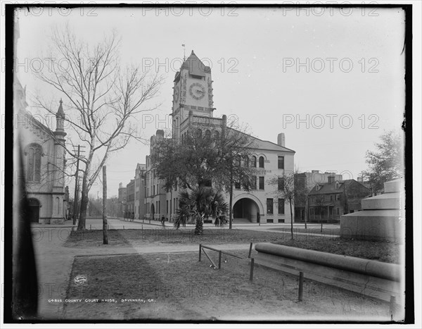 County court house, Savannah, Ga., between 1890 and 1901. Creator: Unknown.