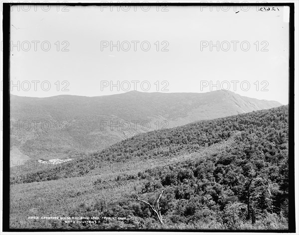 Crawford House and Saco Lake from Mt. Echo, White Mountains, between 1890 and 1901. Creator: Unknown.