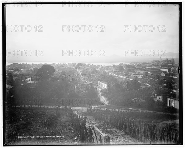 Santiago de Cuba from the heights, c1901. Creator: Unknown.