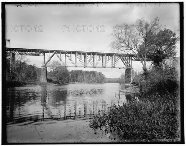 D.L. & W. bridge over the Passaic, Paterson, N.J., between 1890 and 1901. Creator: Unknown.