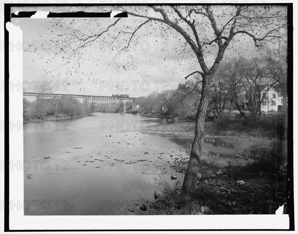 D.L. & W. bridge over the Passaic, Paterson, N.J., between 1890 and 1901. Creator: Unknown.