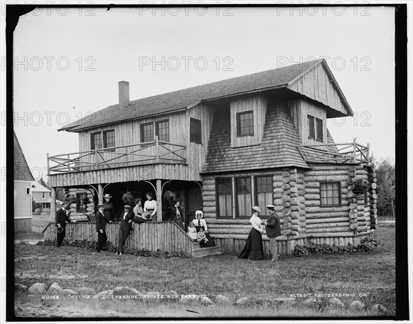 Cottage of J.C. Cabanne, Pointe aux Barques, between 1890 and 1901. Creator: Unknown.