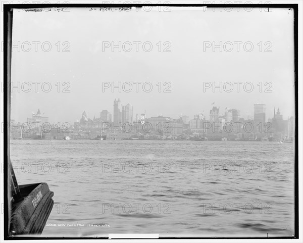 New York from Jersey City, c1900. Creator: Unknown.