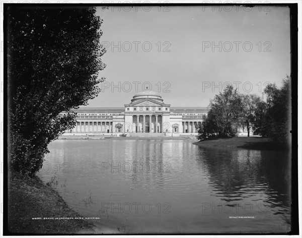 Scene in Jackson Park, Chicago, Ill., between 1890 and 1901. Creator: Unknown.