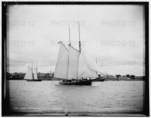 Foam, Marblehead harbor, 1888 June 28. Creator: Unknown.