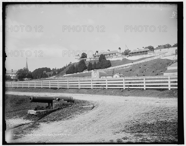 Fort Mackinac, Mackinac Island, Mich., between 1890 and 1901. Creator: Unknown.