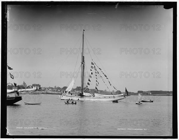 Galatea at anchor, 1886. Creator: Unknown.