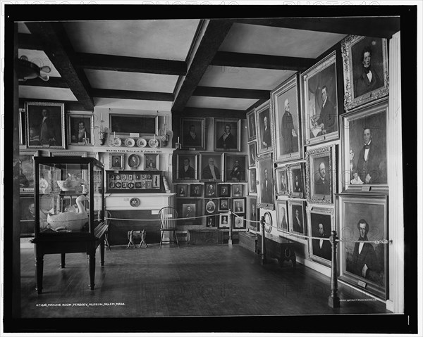 Marine Room, East India Hall, Peabody Museum, Salem, Mass., c.between 1905 and 1920. Creator: Unknown.