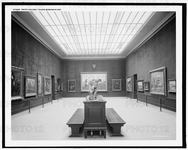 South gallery, Toledo Museum of Art, c.between 1910 and 1920. Creator: Unknown.