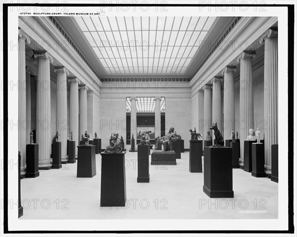 Sculpture court, Toledo Museum of Art, c.between 1910 and 1920. Creator: Unknown.