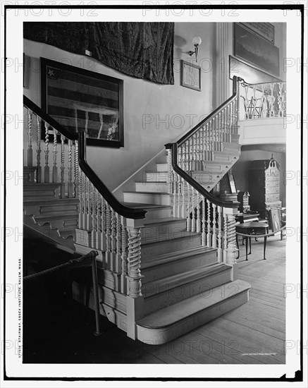 Stairway, Essex Institute, Salem, Mass., c.between 1900 and 1910. Creator: Unknown.