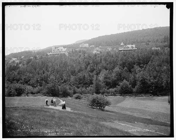 Sunset Park from the golf links, Catskill Mountains, N.Y., c1902. Creator: Unknown.