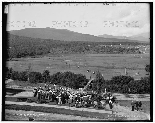 Golf at Mount Pleasant House, White Mountains, between 1890 and 1901. Creator: Unknown.