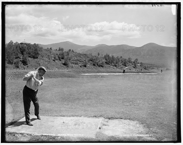 Mount Pleasant golf links driving from tee no. 2, between 1890 and 1901. Creator: Unknown.