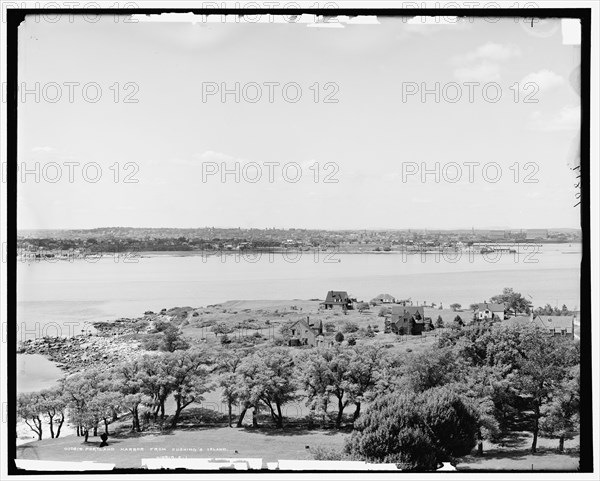 Portland harbor from Cushing's Island, c1905. Creator: Unknown.