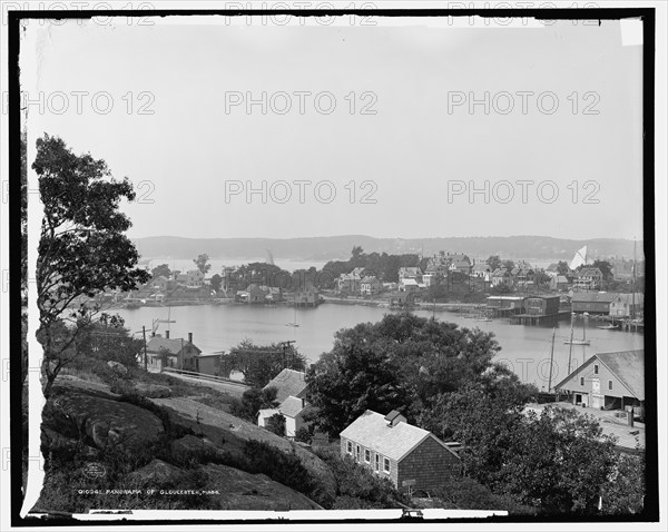 Panorama of Gloucester, Mass., c1905. Creator: Unknown.