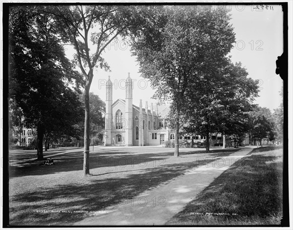 Gore Hall, Harvard College, between 1890 and 1899. Creator: Unknown.