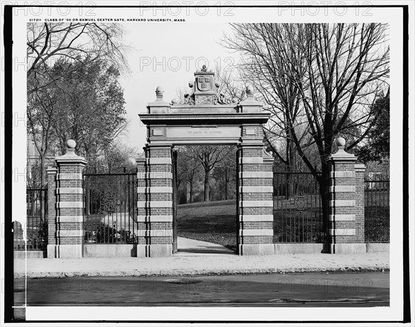 Class of '90 or Samuel Dexter Gate, Harvard University, Mass., between 1900 and 1906. Creator: Unknown.