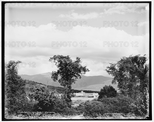 Fabyan House and Mt. Washington, White Mountains, c1900. Creator: Unknown.