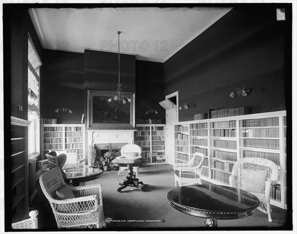 The Library, Hotel Champlain, N.Y., between 1900 and 1910. Creator: Unknown.