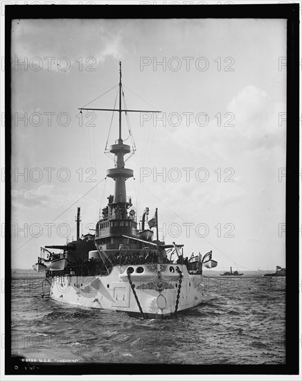 U.S.S. Indiana, c1898. Creator: Unknown.