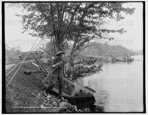 The Old fisherman, Cranberry Lake, N.J., c1900. Creator: Unknown.