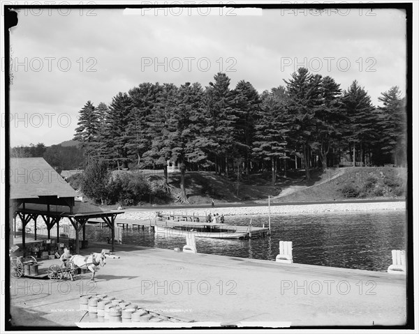 Fort William Henry Hotel and Prospect Mt. Mountain, Lake George, N.Y., between 1900 and 1915. Creator: Unknown.