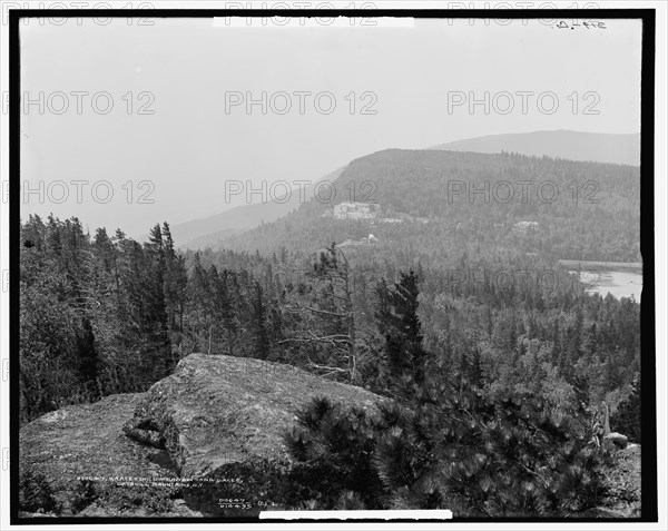 Kaaterskill Mountain and lakes, Catskill Mountains, N.Y., c.between 1901 and 1906. Creator: Unknown.