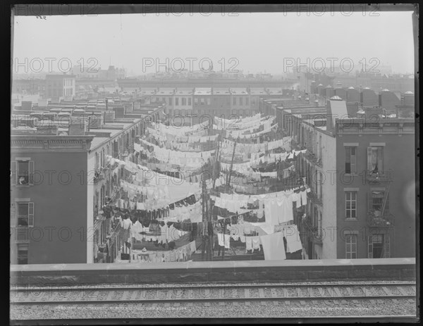 Yard of a tenement at Park Ave. Avenue and 107th St., New York, c1900. Creator: Unknown.